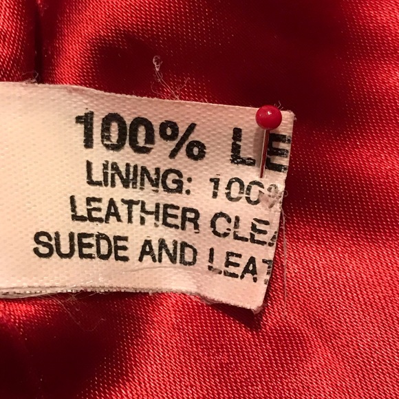 Vintage 80s Woven Red Suede Fringed Jacket, M - Picture 8 of 16